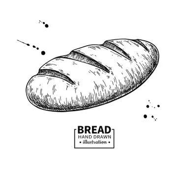 Drawing Bread Sketch Design Elements PNG Images | AI Free Download - Pikbest