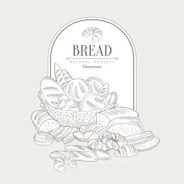 Bread. Vector Illustration Banner Stock Illustration
