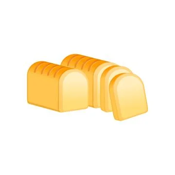 Bread . Vector Illustration Isolated on White Background 스톡 일러스트