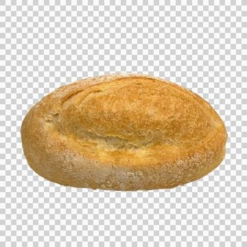Bread on white background-1 Stock Photos