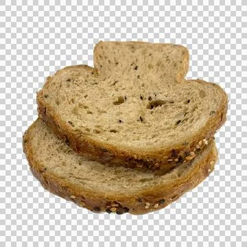 Bread on white background -1 Stock Photos