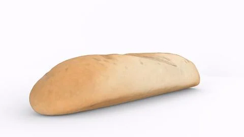 Bread with white background Stock Illustration