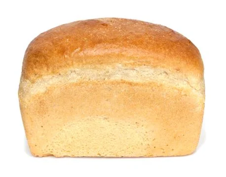 Bread on a white background Stock Photos