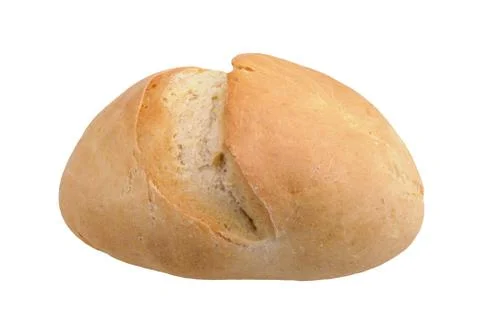 Bread on white background. Stock Photos