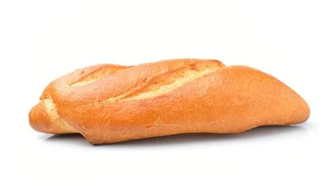 Bread on a white background Stock Photos