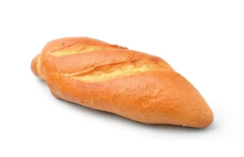 Bread on a white background Stock Photos