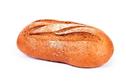Bread on a white background Stockfoto's