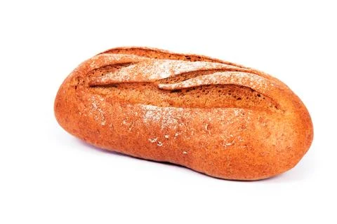 Bread on a white background Stock-Fotos