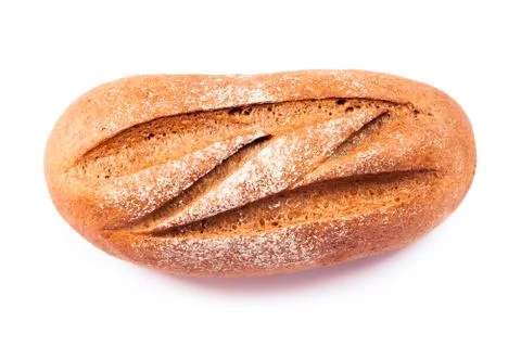 Bread on a white background Stock Photos