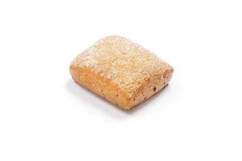 Bread on white background Stock Photos