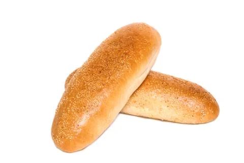 Bread on a white background Foto stock