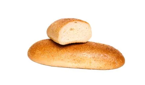 Bread on a white background Foto stock