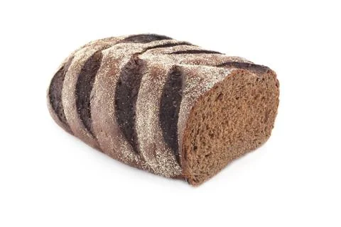 Bread on a white background Stock Photos