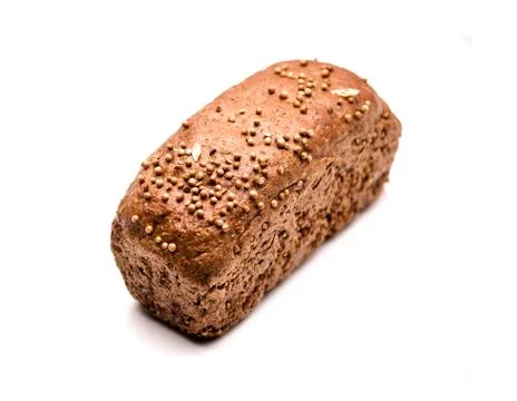 Bread on a white background Stock Photos
