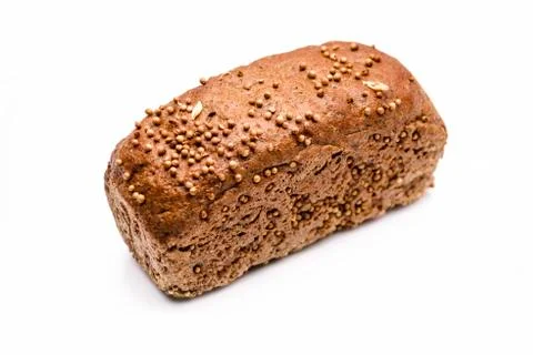Bread on a white background Stock Photos
