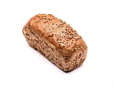 Bread on a white background Stock Photos