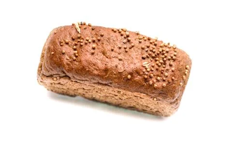 Bread on a white background Stock Photos