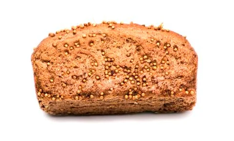 Bread on a white background Stock Photos