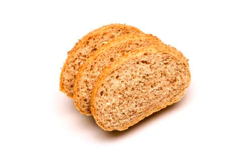 Bread on a white background Stock Photos