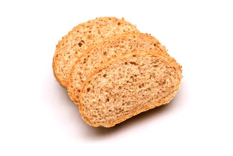 Bread on a white background Stock Photos