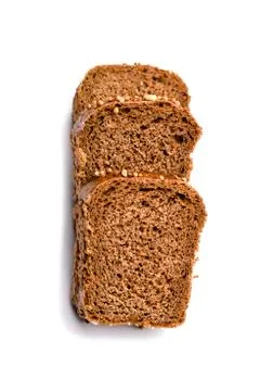 Bread on a white background Stock Photos