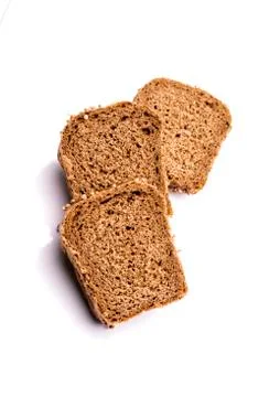 Bread on a white background Stock Photos