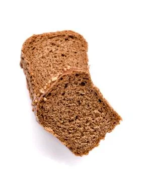 Bread on a white background Stock Photos