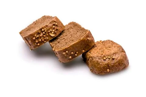 Bread on a white background 库存照片