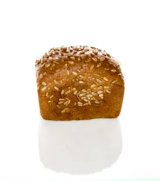 Bread on a white background Stock Photos