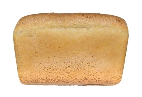 Bread on white background Stock Photos