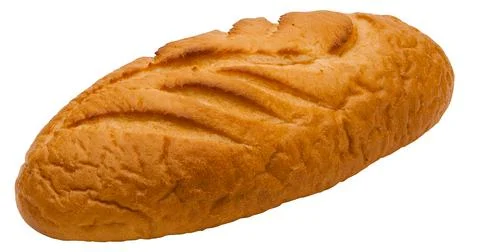 Bread on a white background Stock Photos