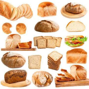 Bread on white Photos