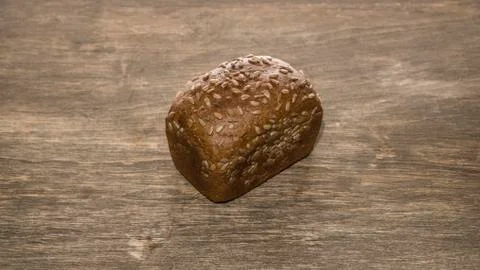 Bread on a wooden background Foto stock