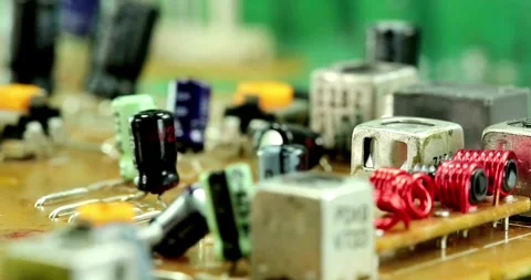 Breadboard engineer building circuits simple arduino homemade led Video stock 336585372