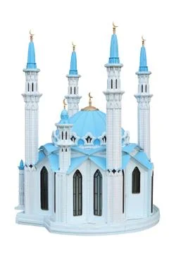 Breadboard model of a mosque Kul Sharif. Russia. Stock Photos