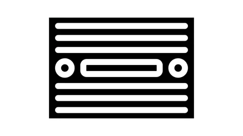 Breadboard prototyping electronics glyph icon animation Stock Footage 326743398