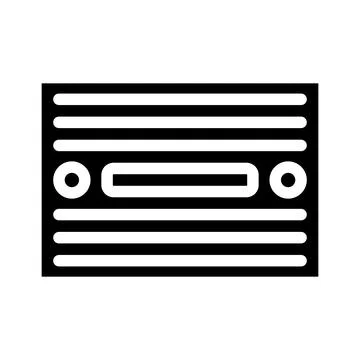 Breadboard prototyping electronics glyph icon vector illustration イラスト素材
