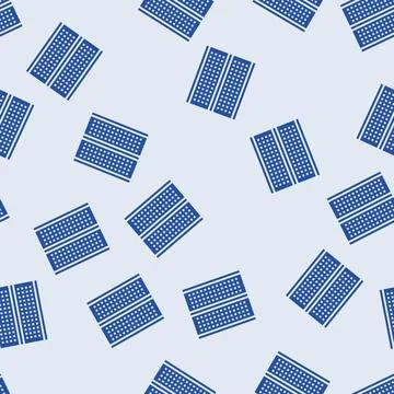 Breadboard prototyping electronics glyph seamless pattern Stock Illustration