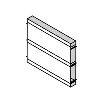 Breadboard prototyping electronics isometric icon vector illustration Stock Illustration