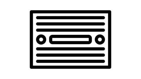 Breadboard prototyping electronics line icon animation Stock Footage 326760825
