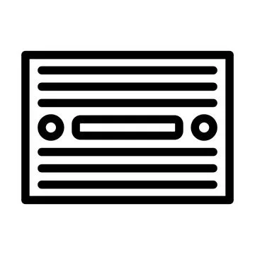 Breadboard prototyping electronics line icon vector illustration Stock Illustration