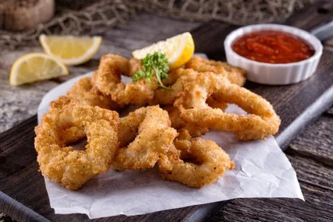 Breaded Calamari Stock Photos