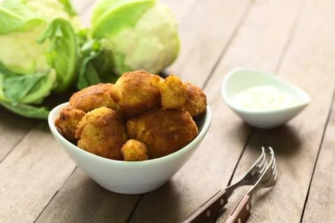 Breaded cauliflower Stock Photos