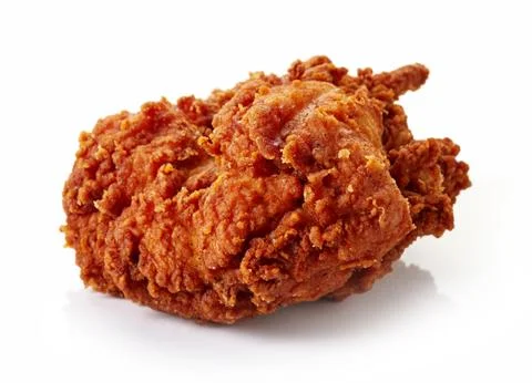 Breaded chicken isolated on white background Foto stock