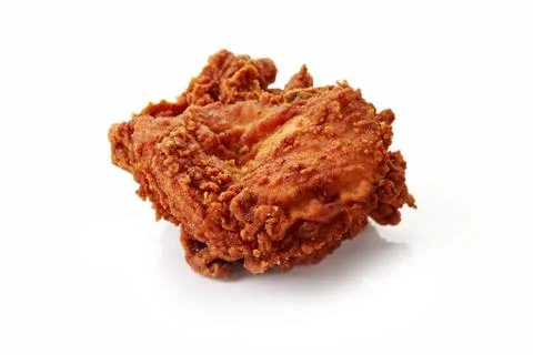 Breaded chicken isolated on white background Stock Photos