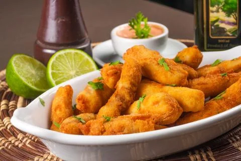 Breaded Fish fillet Stock Photos