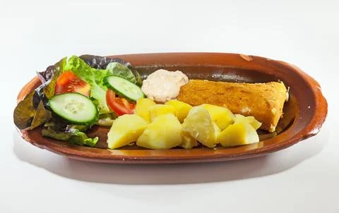 Breaded meat Stockfoto's