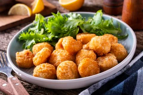 Breaded Scallops Foto stock