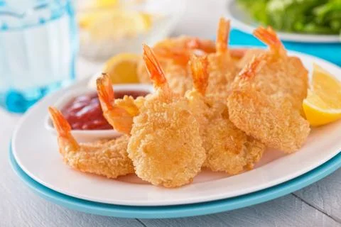 Breaded Shrimp Foto stock
