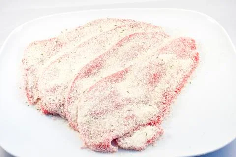 Breaded steak Stock Photos